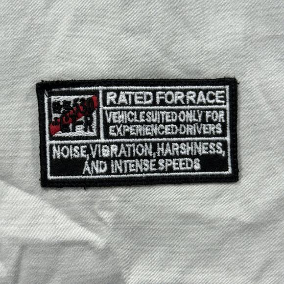 Lark & Owl Motorsport Camp Collar Shirt Gray Cotton XL Racing Embroidered Light - Picture 7 of 10